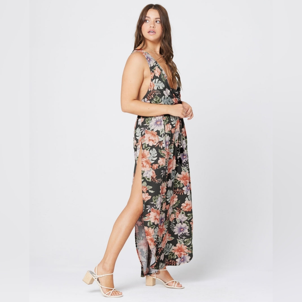 L*Space Kenzie Coverup Dress Forget Me Not Floral - Picture 5 of 6